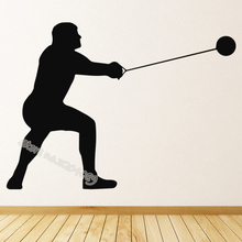 Hammer Throw Athletics Sports Wall Sticker Sport Gym Club wallpaper Competition stadium studio wall decal Removable mural EB339 2024 - buy cheap