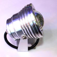 New arrival underwater led red green blue silver shell Convex lens 12v 10w underwater light pool with super bright pool light 2024 - buy cheap