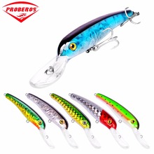 8PC fishing tackle 2015 Hot 3D Minnow Lure 8 color Fishing lure 14g/11.5cm High Quality Fishing Bait With 4# Hook DW315 2024 - buy cheap
