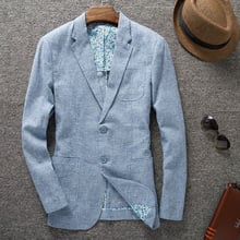 New Arrival spring Mens linen Suit  Blazer High Qualtiy Fashion summer  blazer slim fit  two button Size M L XL XXL XXXL 2024 - buy cheap