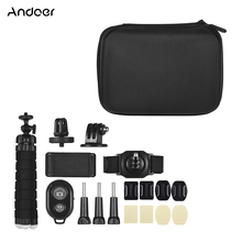 Andoer-kit de acessórios 18 em 1 para câmera, equipamento esportivo para ação e atividades ao ar livre, ideal para modelos xiaomi, 4, v50, campark, gopro 7, hero 6/5 2024 - compre barato