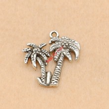 5pcs Tibetan Silver Plated Double Tree Charm Fashion Pendants Jewelry Diy Jewelry Making Handmade Craft 21x20mm 2024 - buy cheap