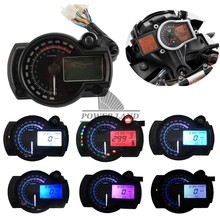 6colors Motorcycle 12V LCD Digital Backlight Tachometer Tacho Control Gauge Speedometer Odometer Universal For Kawasak Honda KTM 2024 - buy cheap