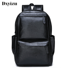 2020 New Fashion Men Backpack Waterproof PU Leather Travel Bag Man Large Capacity Teenager Male Mochila Laptop Backpacks 2024 - buy cheap