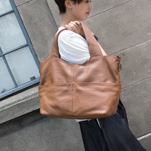 100% Real Leather Luxury Women Designer Handbags Brand Cowhide Genuine Leather Women Shoulder Messenger Bag Elegant tote Handbag 2024 - buy cheap