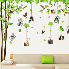 Free Shipping:Large 180*300cm 3d Diy Removable Family Photo Tree Vinyl Wall Sticker Mural Art Home Decoration Nature Wall Poster 2024 - buy cheap