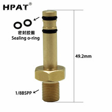 Hpat bsa sonda de enchimento rápido, adaptador de preenchimento para rifle de ar, arma de ar pcp haste reta, 1/8 bclip 2024 - compre barato