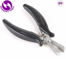 XUCHANG HARMONY 2 Pieces Black Handle I-shape Keratin Hair Pliers with Teeth For Micro Rings Beads and Copper Tubes (Style 09) 2024 - buy cheap