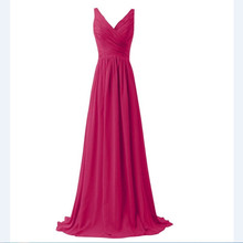 Sleeveless Floor-Length Chiffon Spaghetti Straps maid of honor dresses for weddings  wedding dress party  bridesmaid dresses 2024 - buy cheap