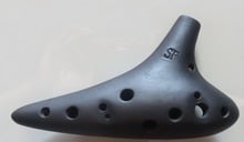 Flauta de Ocarina para quemar arcilla, instrumento musical de tono alto F/SF, 12 agujeros 2024 - compra barato