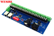 27CH 27 Channel DMX512  LED Decoder with RJ45 XPL 3P 9 Group Max 3A RGB Controller for DC12V-24V RGB LED Module Strip Lights 2024 - buy cheap