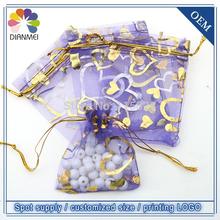 Nueva moda 7x9cm 100 unids/lote bolsas de regalo de Organza de Navidad púrpura bolsas de regalo de tul bolsas de Favor de la boda bolsas y bolsas de regalo 2024 - compra barato