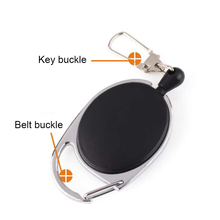 Retracable Keychain Keyring Anti-lost Anti-theft Wire Rope Spring Buckle Outdoor Survival Camp Tool JR Deals 2024 - buy cheap