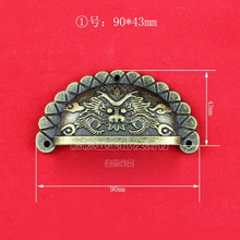 90*43 mm archaize lion a semicircle alloy small handle shell/tap handle/cabinet drawer handle wholesale 2024 - buy cheap