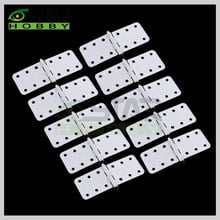 10pcs/lot 6star brand Plastic Pinned Hinges W12xL24mm W16X29mm W20X36mm W27X36mm For RC Airplane Model Free Shipping 2024 - buy cheap