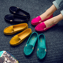 Plus Size 35-43 Women Flats Shoes 2019 Loafers Candy Color Slip on Flat Shoes Ballet Flats Comfortable Ladies shoe zapatos mujer 2024 - buy cheap