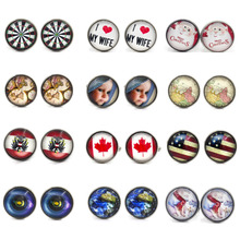 MeMolissa Big Promotion Round Colorful Cufflink 18 styles Flag/Earth/Map/Watch design High-grade Men's Business Shirts Cufflinks 2024 - buy cheap