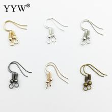 YYW 100 pc/lote (50 pares) pendiente antiguo de rodio de 18mm gancho de oreja de alambre para hacer joyería Diy accesorios de pendiente para mujer 2024 - compra barato