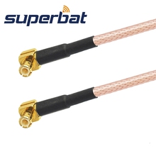 Superbat MCX Plug to MCX Male Plug Right Angle RF Coaxial Jumper Cable Assembly RF Coaxial Cable 2024 - buy cheap
