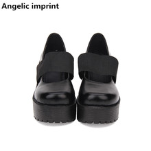 Angelic imprint fashion woman mori girl lolita cosplay punk shoes lady high thick heels pumps women princess dress party shoes 2024 - buy cheap