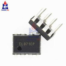 Chips IC TL071CP TL071 071 DIP-8, circuito integrado, amplificador operativo JFET de bajo ruido, 50 unids/lote 2024 - compra barato