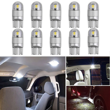 10Pcs T10 W5W LED Bulb Car Interior Trunk Dome Lights For Hyundai Getz Accent Azera Elantra Santa Fe ix35 Sonata Tucson i40 i10 2024 - buy cheap