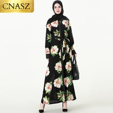 Kimono de Dubai Kaftan para mujer, vestido cárdigan con estampado de flores, ropa islámica Abaya, novedad de 2019 2024 - compra barato