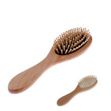 1pcs Bamboo Wooden Comb for Curly Hair Vent Brush Brushes Natural Massage Comb Hair Care and Beauty SPA Massager air Beard Comb 2024 - buy cheap