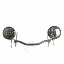 Motorcycle 4.5" LED Auxiliary Passing Spot Fog Lights +Bracket For Harley Touring Electra Glide 1994-2013 2024 - buy cheap