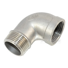 MEGAIRON BSPT 1" DN25 Stainless Steel SS304 Female-Male Fuel Street Elbow Threaded Pipe Fittings For Water Gas Oil 2024 - buy cheap