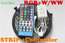 5M RGBW 5050 LED strip Light +40key 5 pin remote controller  Waterproof  IP65 DC12V SMD 60Leds/M 300 LEDS Flexible Light strips 2024 - buy cheap