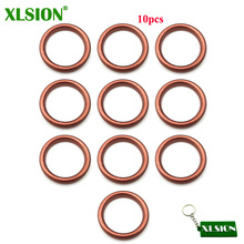 XLSION 10pcs 30mm Exhaust Muffler Gasket Copper For 150-200cc Dirt Pit Bike ATV Quad Buggy Motorcycle Moped Scooter 2024 - buy cheap