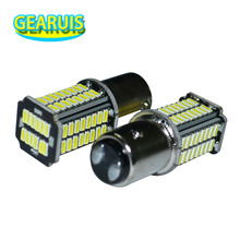 2pcs High lumen S25 1156 ba15s 1157 bay15d P21W 76 SMD 4014 LED 280MA Car Auto led Turn signal reverse Light lamp White 12V 2024 - buy cheap