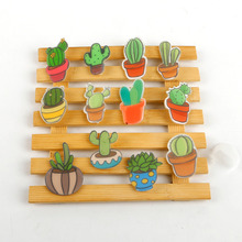 1 PC Cartoon Cactus Bonsai Brooch Acrylic Badges Icons on The Backpack Pin Badge Decoration Badges For Clothing 2024 - buy cheap