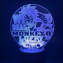 One Piece Figure Monkey D. Luffy 3D Light Luffy Cartoon Night Light LED for Children Color Change Decoartive Lamp Christmas Gift 2024 - buy cheap