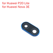 Capa de celular para huawei p20 lite/nova 3e, lente de vidro para câmera traseira e principal, com moldura para huawei p20 lite, peça para reparo e substituição 2024 - compre barato