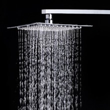Free Shipping 20cm*20cm stainless steel Rain Shower.Ultra Thin Rain Shower Head&Chuveiro Ducha With Arm bathroom accessory 2024 - buy cheap