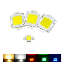 Luz de led rgb, lâmpada led cob com chip integrado, farol para lanterna de inundação, projetor de iluminação ao ar livre de 10w, 20w, 30w, 50w, 100w 2024 - compre barato