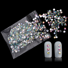 Diamantes de imitación de resina para uñas, sin adhesivo, Parte posterior plana, para ropa, decoración artística de uñas, 3D, 4mm, 1000 unidades por paquete 2024 - compra barato