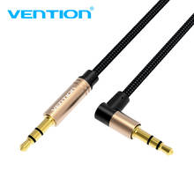 Vention 3.5mm Jack Audio Cable 3.5 Male to Male Cable Audio 90 Degree Right Angle AUX Cable for Car Headphone MP3/4 Aux Cord 2024 - buy cheap