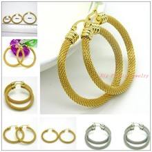 30/40/50MM Top Design Charming Womens Gilrs Fashion Jewelry Hoop Earrings 316L Stainless Steel Silver Gold Color New 2024 - buy cheap