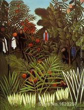modern colorful paintings Exotic Landscape II by Henri Rousseau High Quality Hand painted 2024 - buy cheap