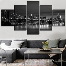 Full Square/Round Drill 5D DIY Diamond Painting"5 Piece United States New York Bridge Landscape"Embroidery Cross Stitch 5D Home 2024 - buy cheap