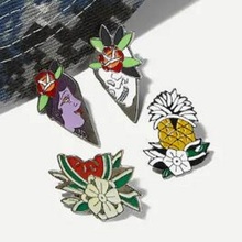 Fashion hot sale flower head series fruit flowers badge brooch personality generous shirt backpack jewelry friends gifts 2024 - buy cheap