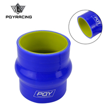 PQY - 2.5" 64mm Hump Straight Silicone Hose Intercooler Coupler Tube Pipe Blue&yellow PQY-HSH0025-QY 2024 - buy cheap