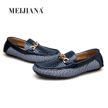 MEIJIANA Genuine Leather Driving Male Loafers Shoes For Men Brand Casual Boat Men Shoes Leather Shoes Men Italian Loafers 2024 - buy cheap