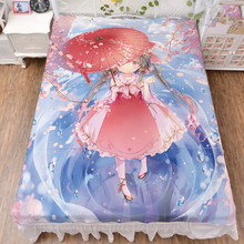 150x200cm Anime TouHou Project Patchouli Knowledge & Flandre Scarlet Milk Fiber Bed Sheet & Flannel Blanket Summer Quilt 2024 - buy cheap