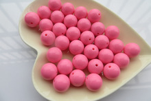 Kwoi vita New Mint Hotpink Color Chunky 20MM 100pcs  Acrylic Solid Gumball Beads for Bubble Chunky Little Girl Jewelry 2024 - buy cheap