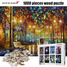 MOMEMO Lovers In Rainy Night Puzzle 1000 Pieces Wooden High Definition Adult Decompression Puzzles 1000 Pieces Jigsaw Puzzle Toy 2024 - buy cheap