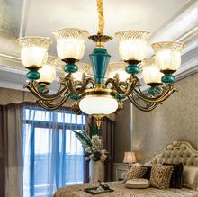 European chandelier living room zinc alloy crystal retro bedroom restaurant duplex building luxury lights. 2024 - buy cheap
